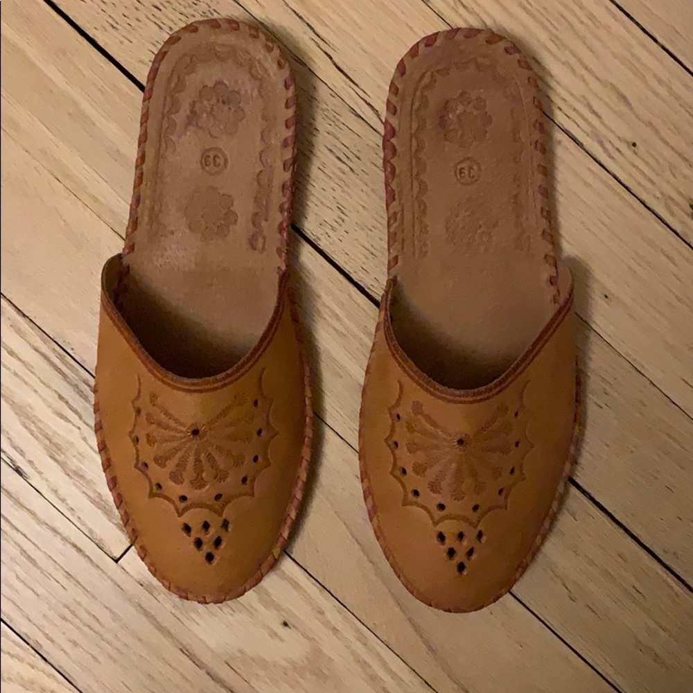 Handmade Leather Mules - Picture 2 of 5